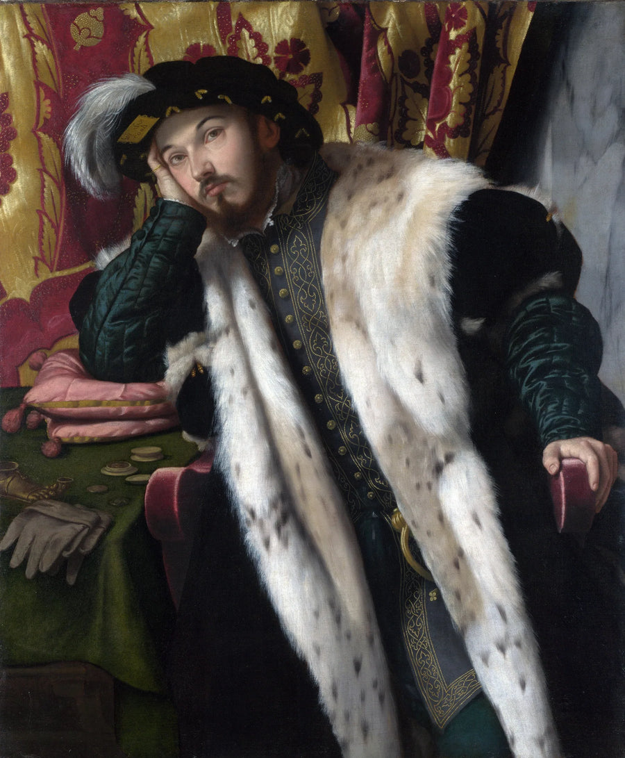 Portrett av en ung mann (Fortunato Martinengo Cesaresco?) - Alessandro Bonvicino