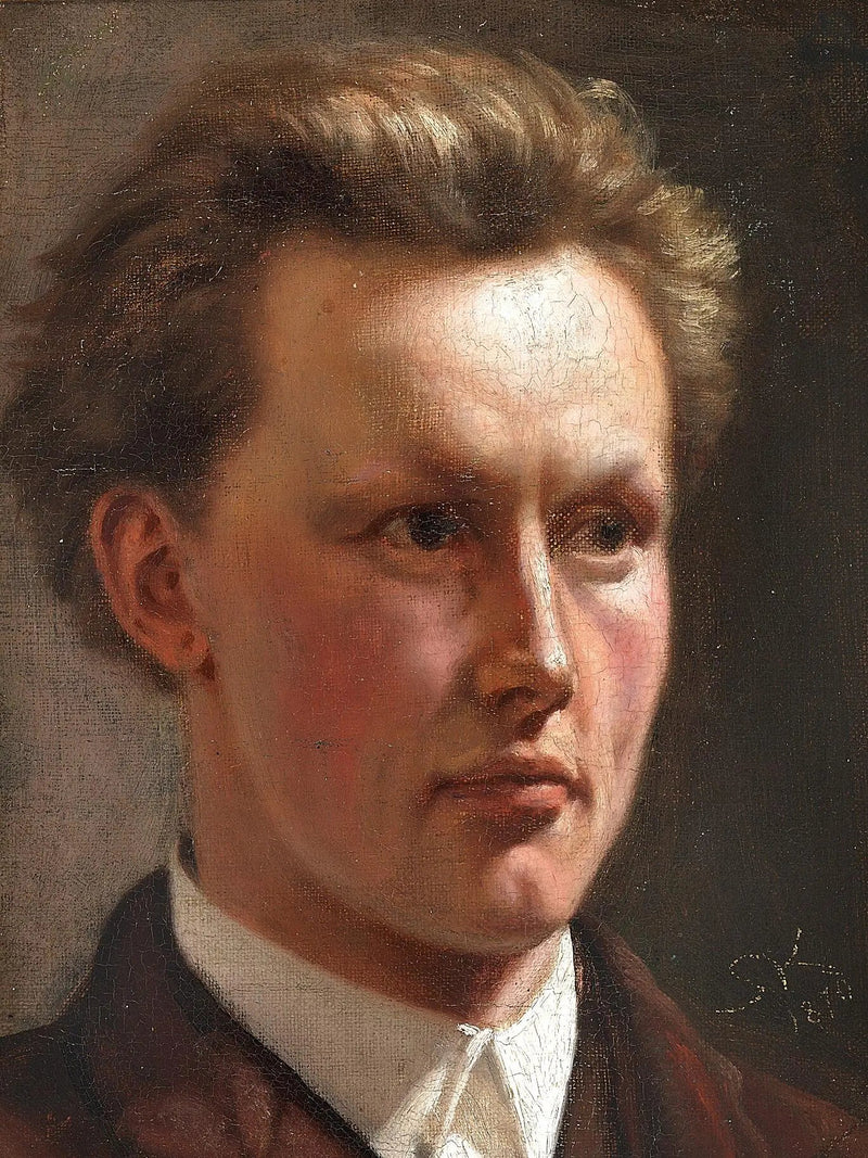 Portrett av en ung mann. - Peder Severin Krøyer