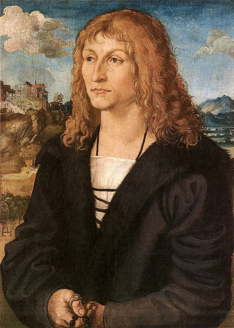 Portrett av en ung mann med kortklippet hår - Lucas Cranach den eldre