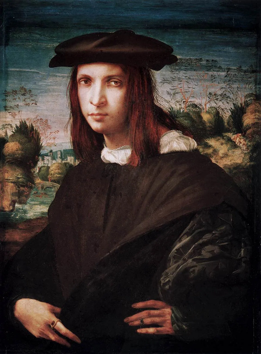 Portrett av en ung mann - Rosso Fiorentino