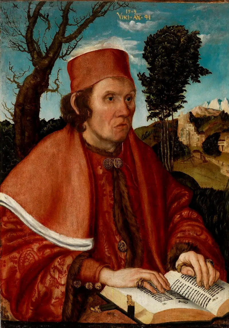 Portrett av en jurist, sannsynligvis Stephan Reuss, rektor ved Universitetet i Wien - Lucas Cranach den eldre