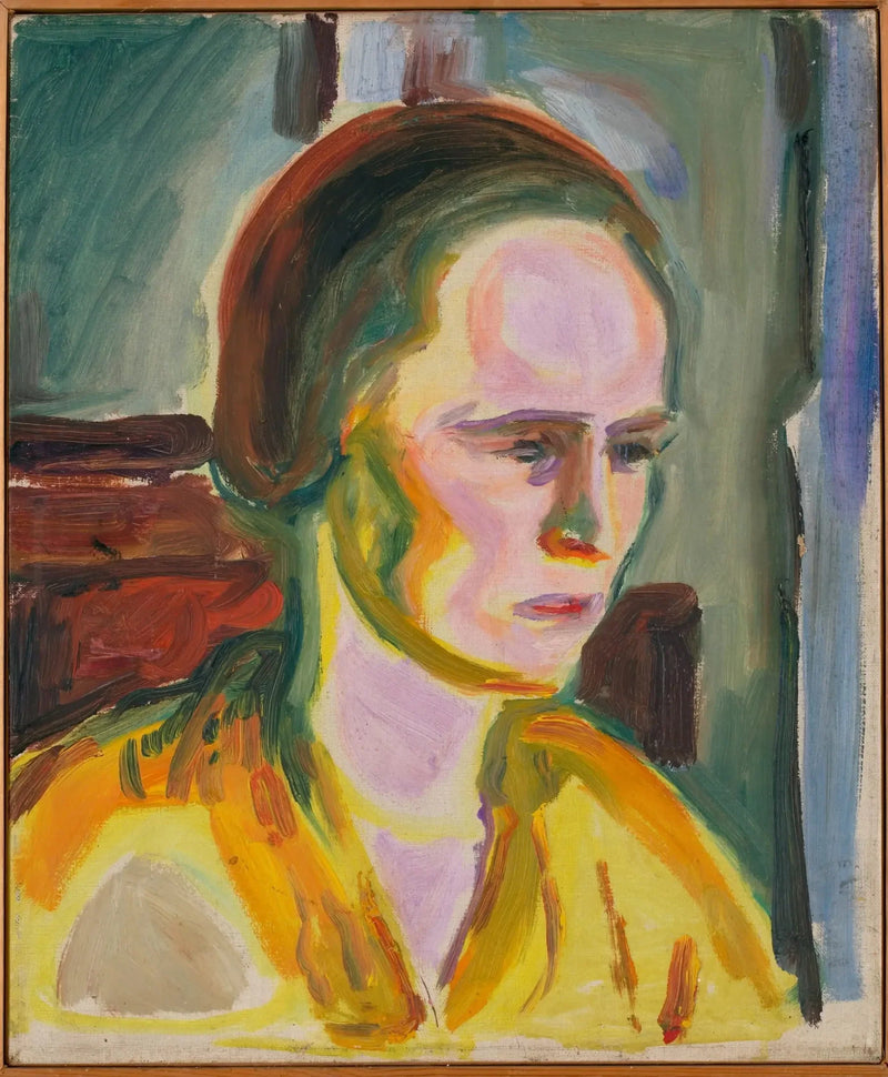 Portrett av en kvinnelig modell - Edvard Munch