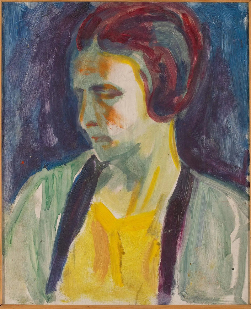 Portrett av en kvinnelig modell - Edvard Munch