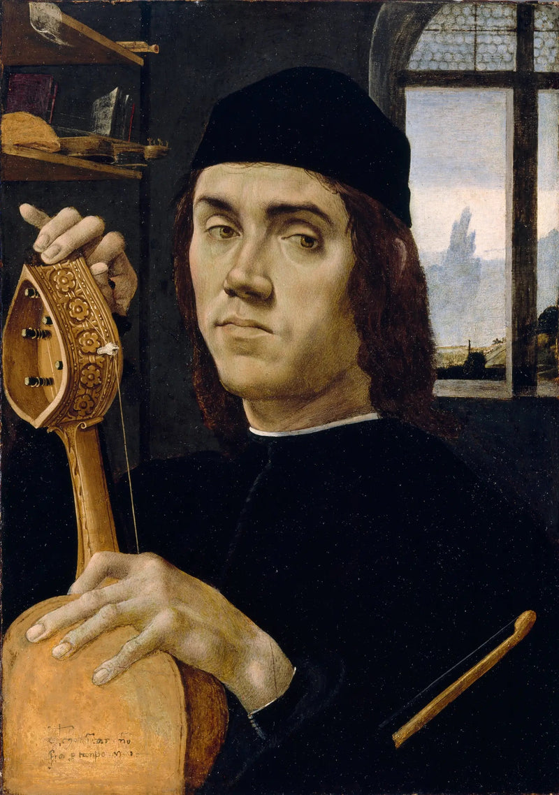 Portrett av en musiker - Filippino Lippi