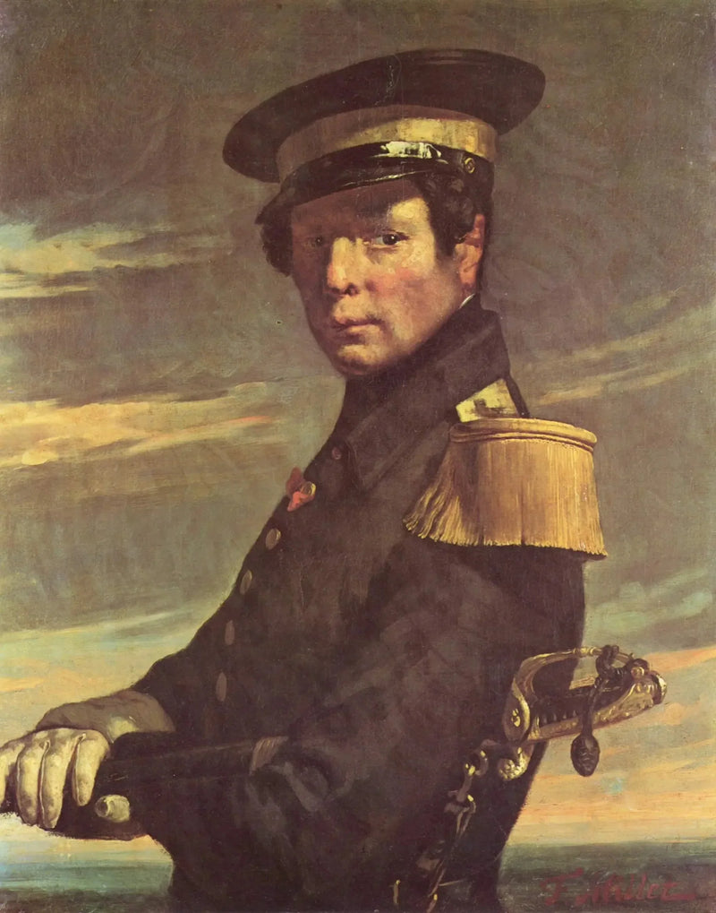 Marineoffiserportrett - Jean-François Millet