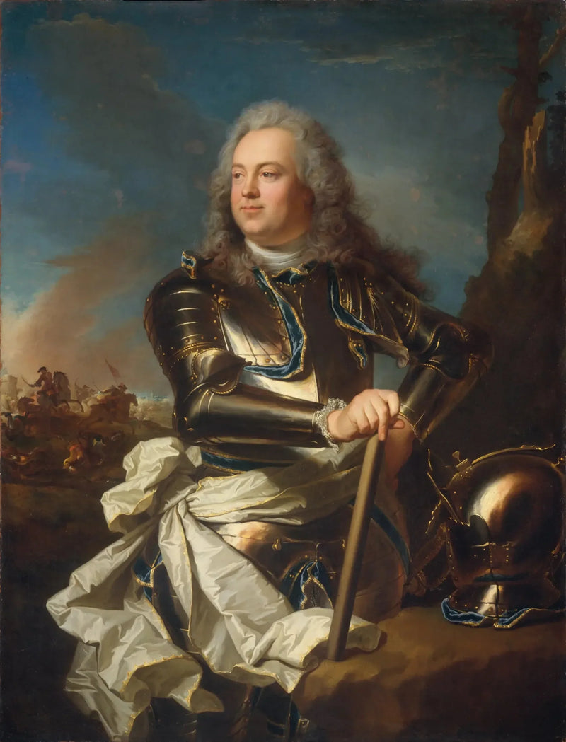 Portrett av en militær offiser - Hyacinthe Rigaud