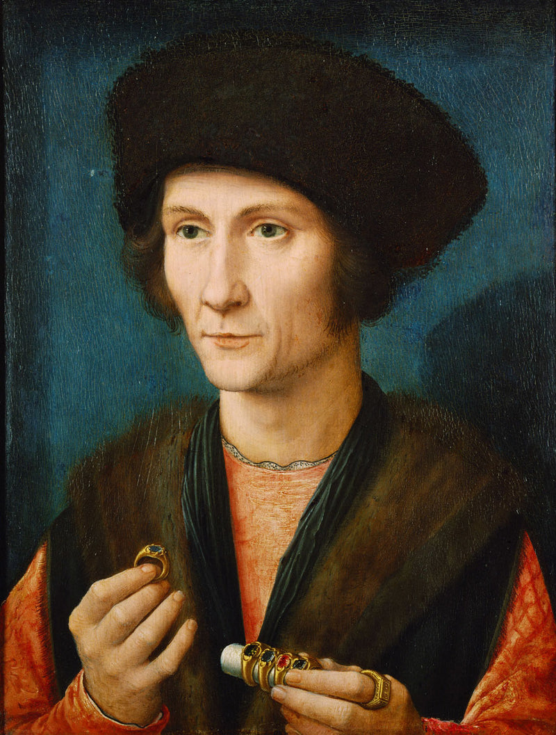 Portrett av en gullsmed - Gérard David