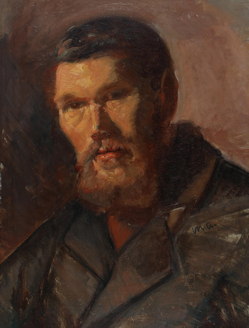Portrait d'un pêcheur de Skagen. - Michael Peter Ancher