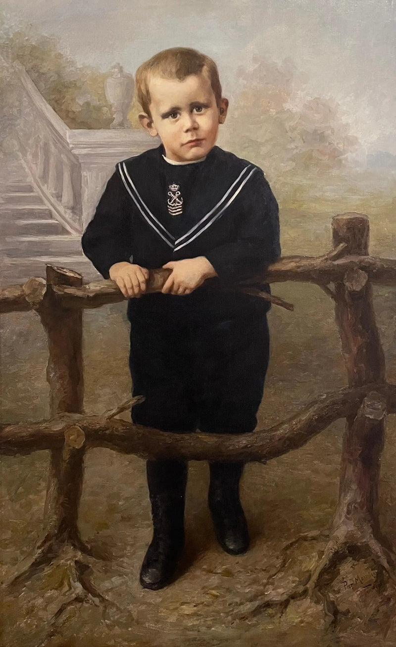 Portrett av en liten gutt - Piet Mondrian