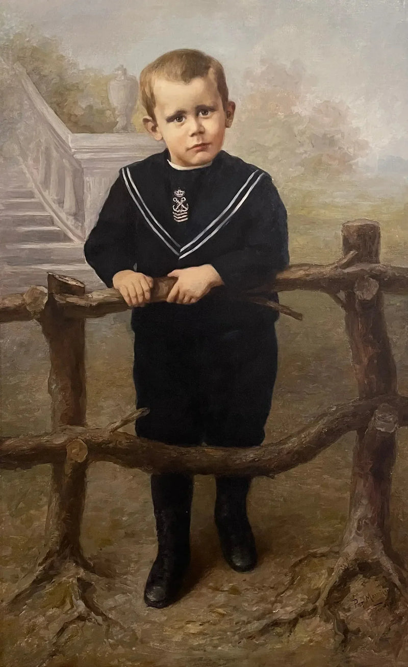 Portrett av en liten gutt - Piet Mondrian