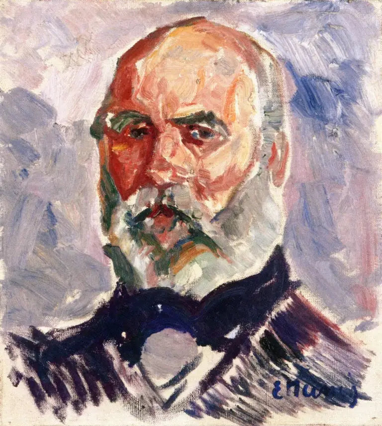 Portrett av en gammel mann - Edvard Munch