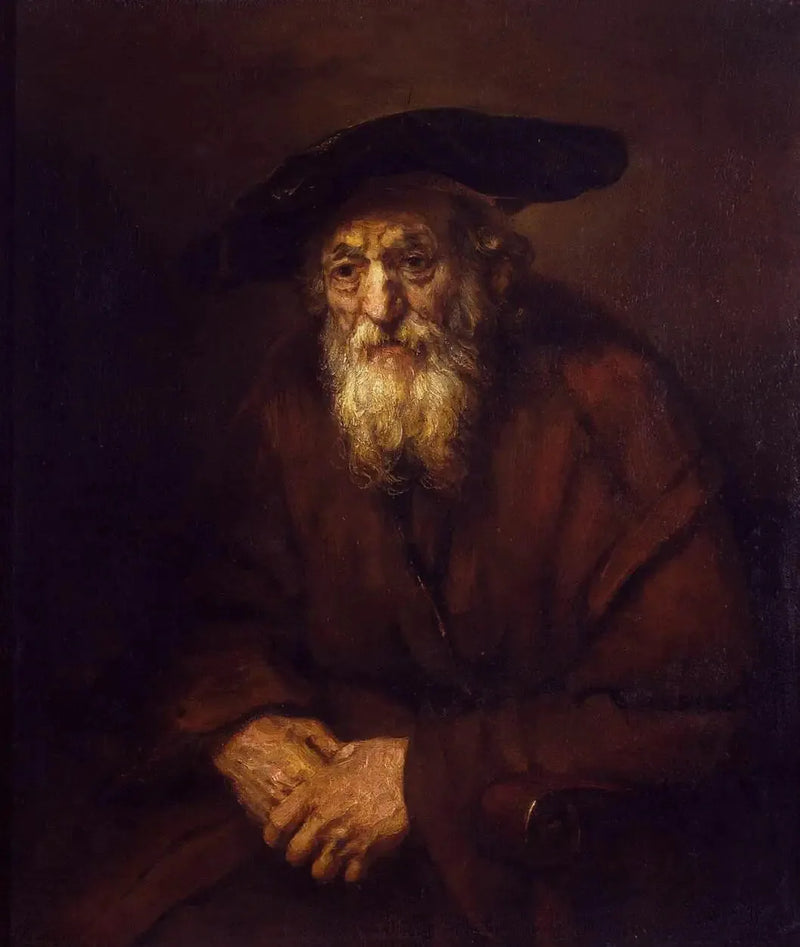 Portrett av en gammel mann - Rembrandt