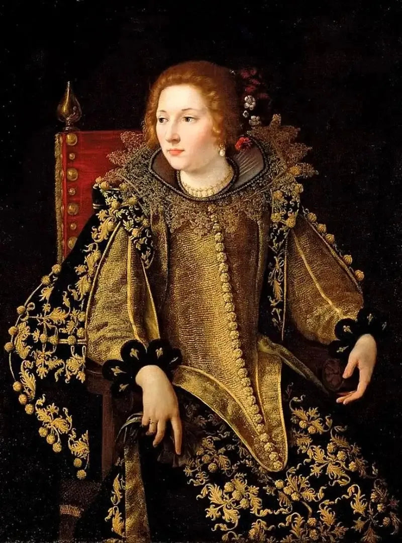 Portrett av en kvinne som sitter (senora Caterina Savelli?) - Artemisia Gentileschi