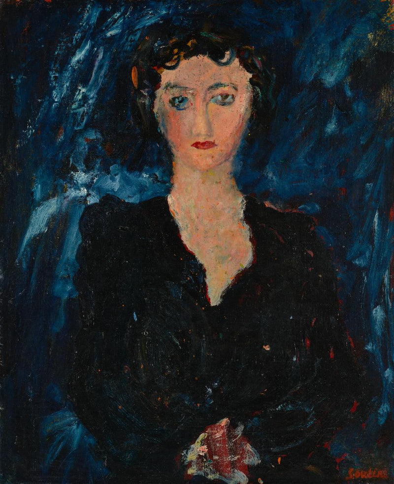 Portrett av en dame - Chaim Soutine
