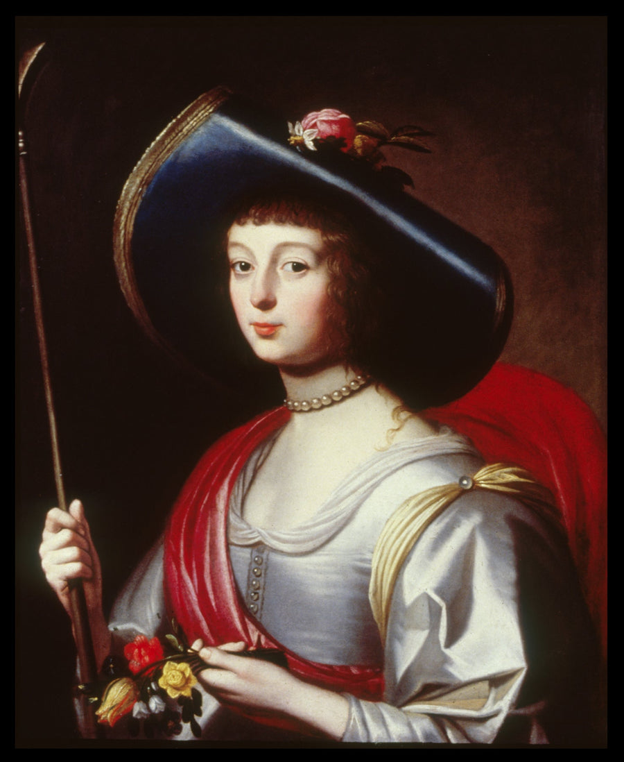 Portrett av en hoffdame som gjeter - Gerrit van Honthorst