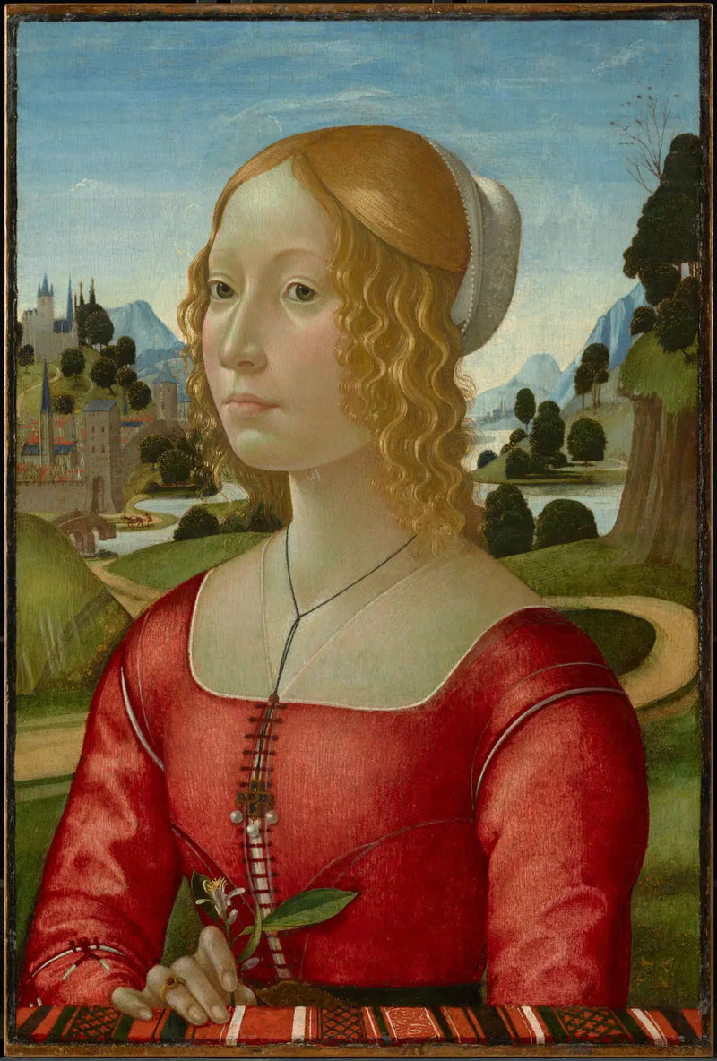 Portrett av en dame - Domenico Ghirlandaio