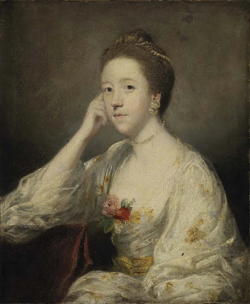 Portrett av en dame i hvitt - Joshua Reynolds