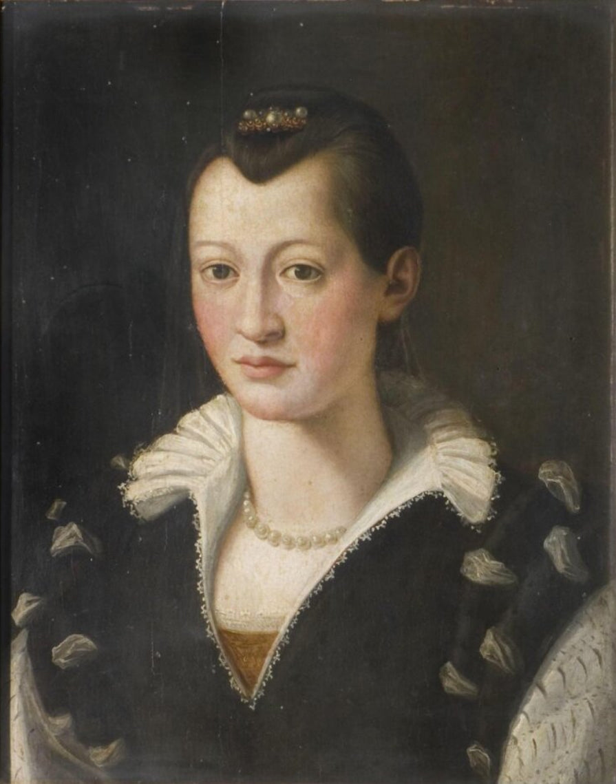 Portrett av en dame i svart kjole - Bronzino