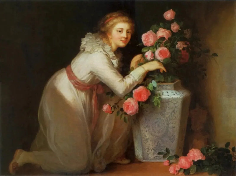 Portrett av en dame som lager en bukett. - Élisabeth Vigée Le Brun

Source:
Portrait d'une dame faisant un bouquet. - Élisabeth Vigée Le Brun