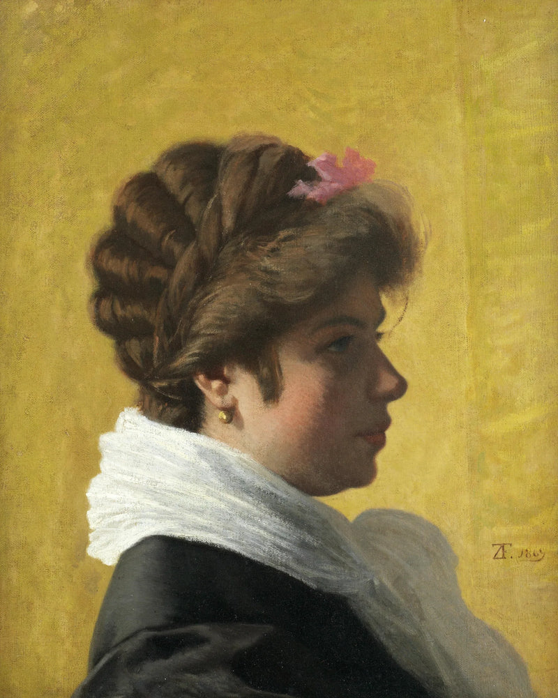 Portrett av en dame - Federico Zandomeneghi