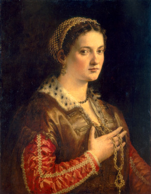 Portrett av en dame - Francesco Salviati