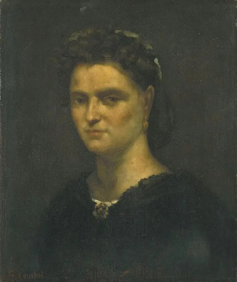 Portrett av en dame - Gustave Courbet
