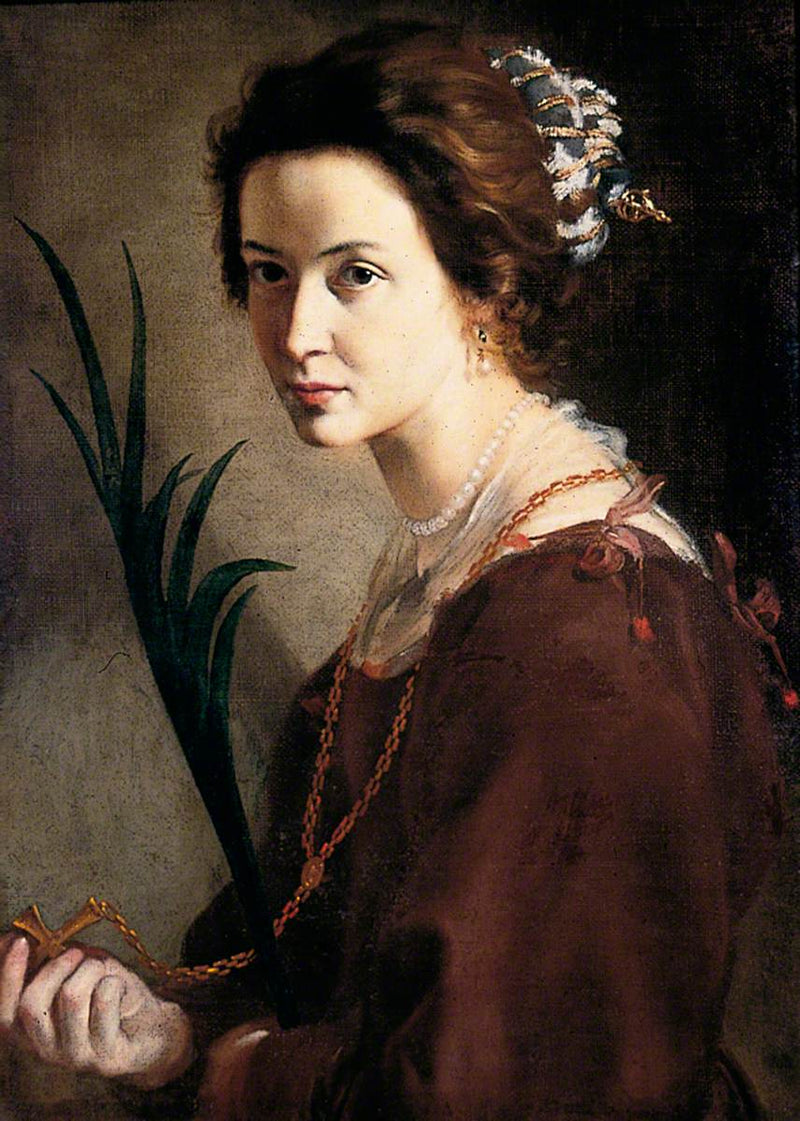 Portrett av en ukjent dame som Sainte Elisabeth - Alonso Cano