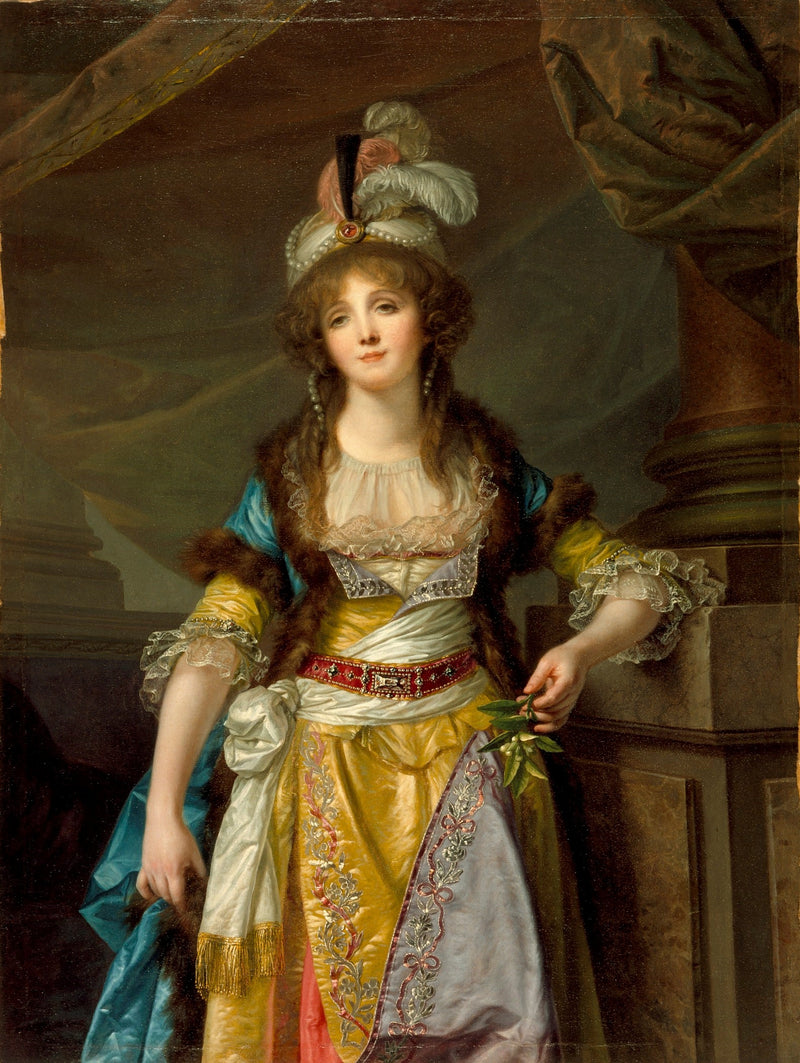 Portrett av en dame - Jean-Baptiste Greuze