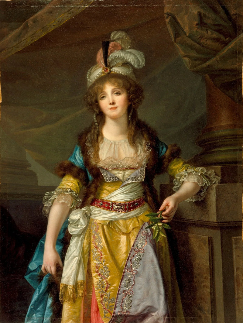 Portrett av en dame - Jean-Baptiste Greuze