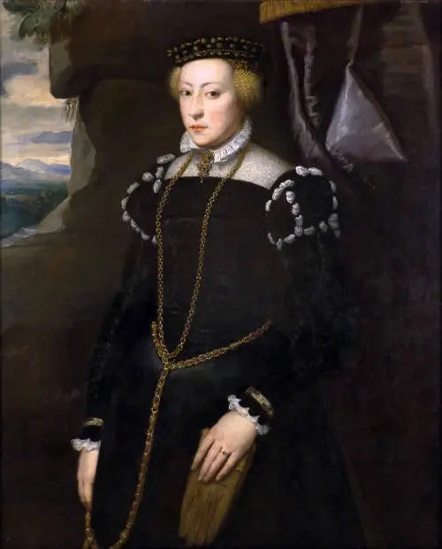 Portrett av en dame (kanskje Eleonore, hertuginne av Mantova, etter en italiensk mester) - Peter Paul Rubens