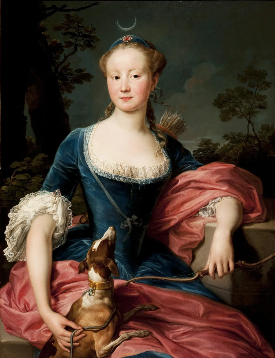 Portrett av en dame - Pompeo Batoni