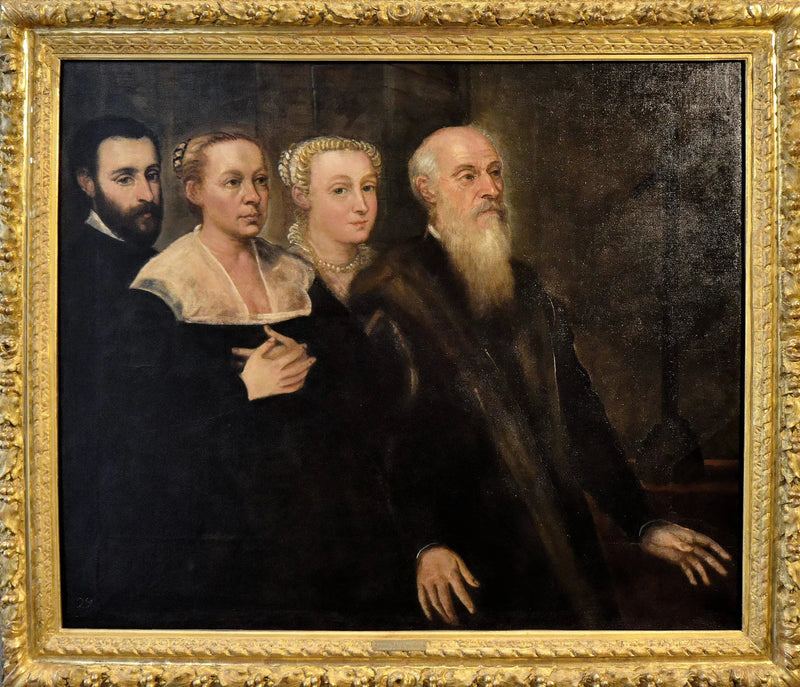 Portrett av en venetiansk patrisierfamilie - Jacopo Tintoretto