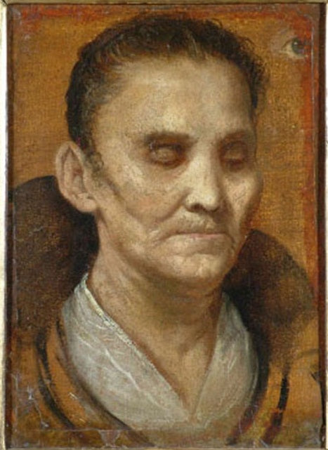 Portrett av en blind kvinne - Annibale Carracci