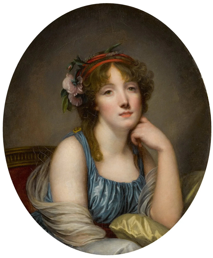 Portrett av en kvinne, kjent som kunstnerens datter - Jean-Baptiste Greuze
