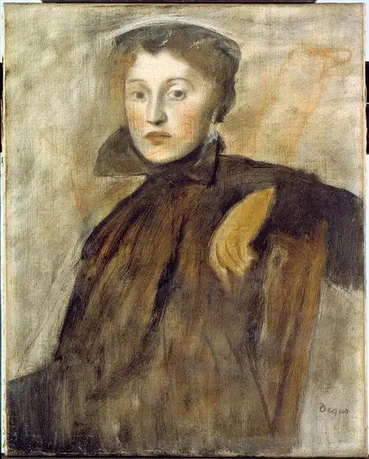 Portrett av en kvinne - Edgar Degas
