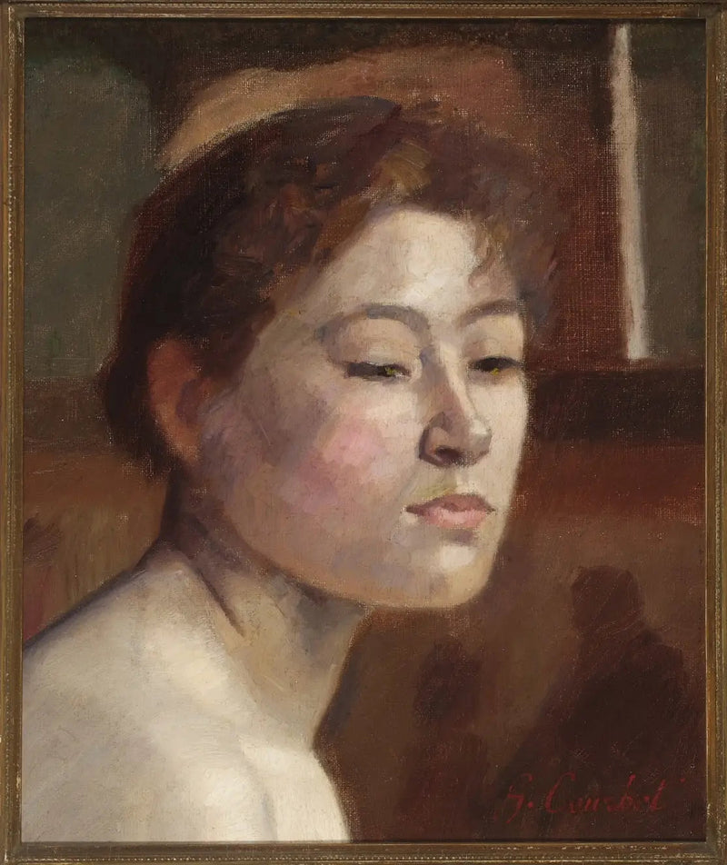 Portrett av en kvinne - Gustave Courbet