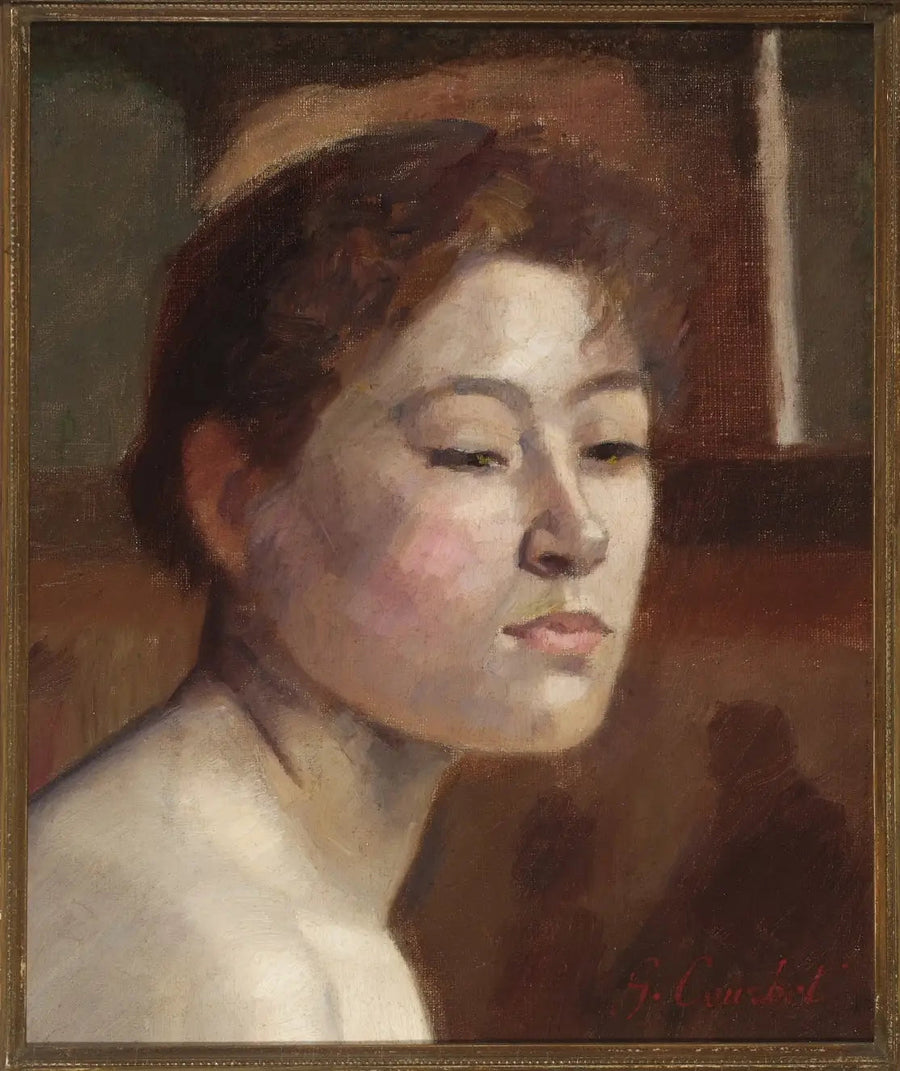 Portrett av en kvinne - Gustave Courbet
