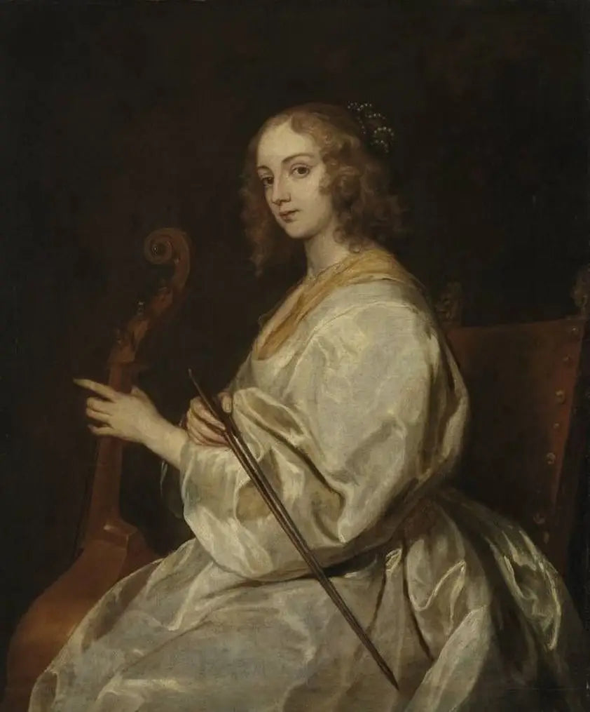 Portrett av en kvinne som spiller bratsj, tidligere identifisert som Margaret Lemon - Antoine van Dyck

Source:
Portrait d'une femme jouant de la viole de gambe, anciennement identifiée comme Margaret Lemon - Antoine van Dyck