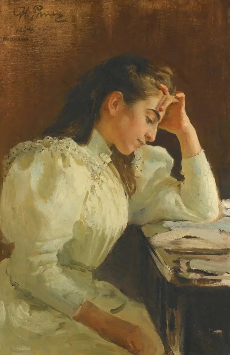 Portrett av en napolitansk kvinne - Ilya Repin