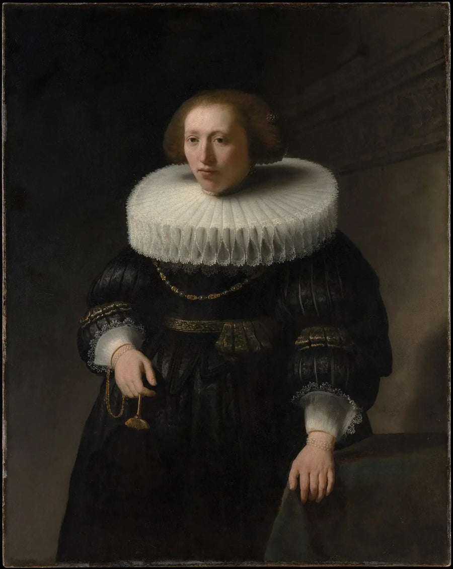 Portrett av en kvinne, sannsynligvis et medlem av familien Van Beresteyn - Rembrandt