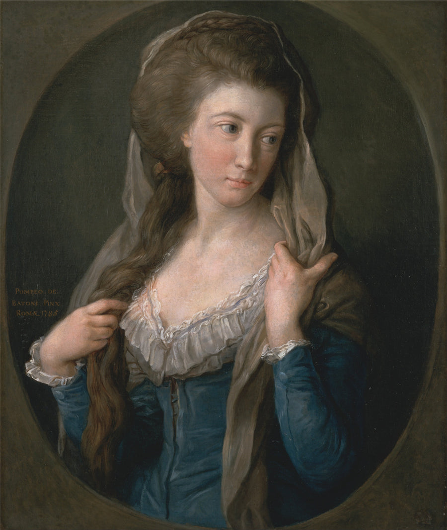 Portrett av en kvinne, tradisjonelt identifisert som Margaret Stuart, Lady Hippisley - Pompeo Batoni