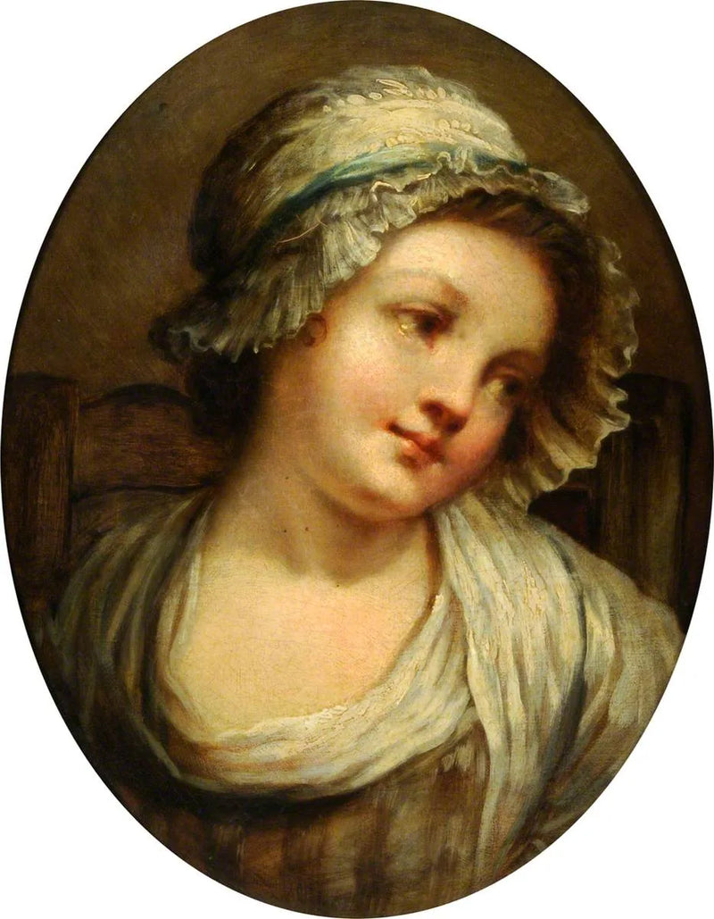 Portrett av en jente - Jean-Baptiste Greuze