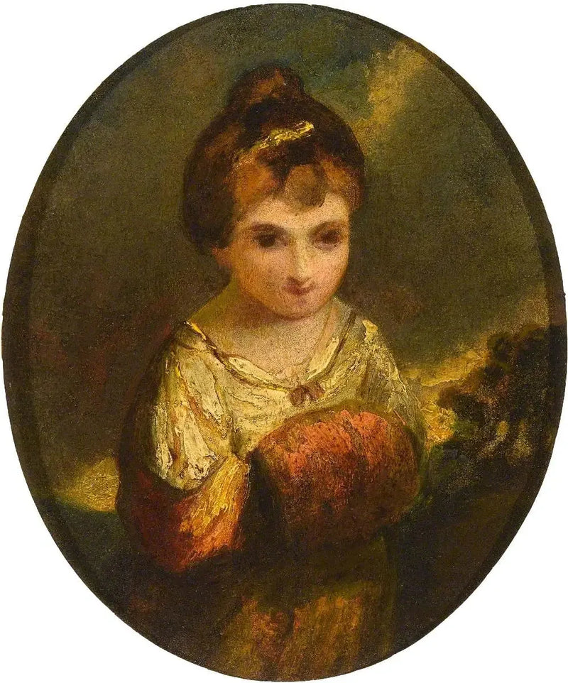 Portrett av en jente (kanskje Theophila Palmer, 1757–1848) - Joshua Reynolds