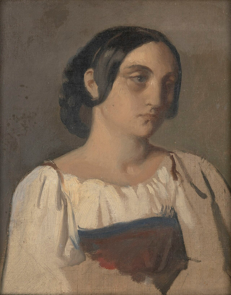 Portrett av en italiensk kvinne - Théodore Chassériau