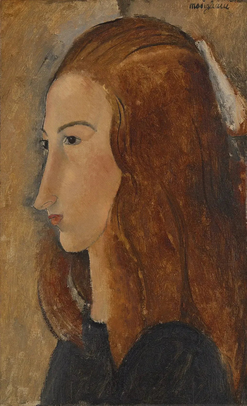 Portrett av en ung kvinne - Amedeo Modigliani