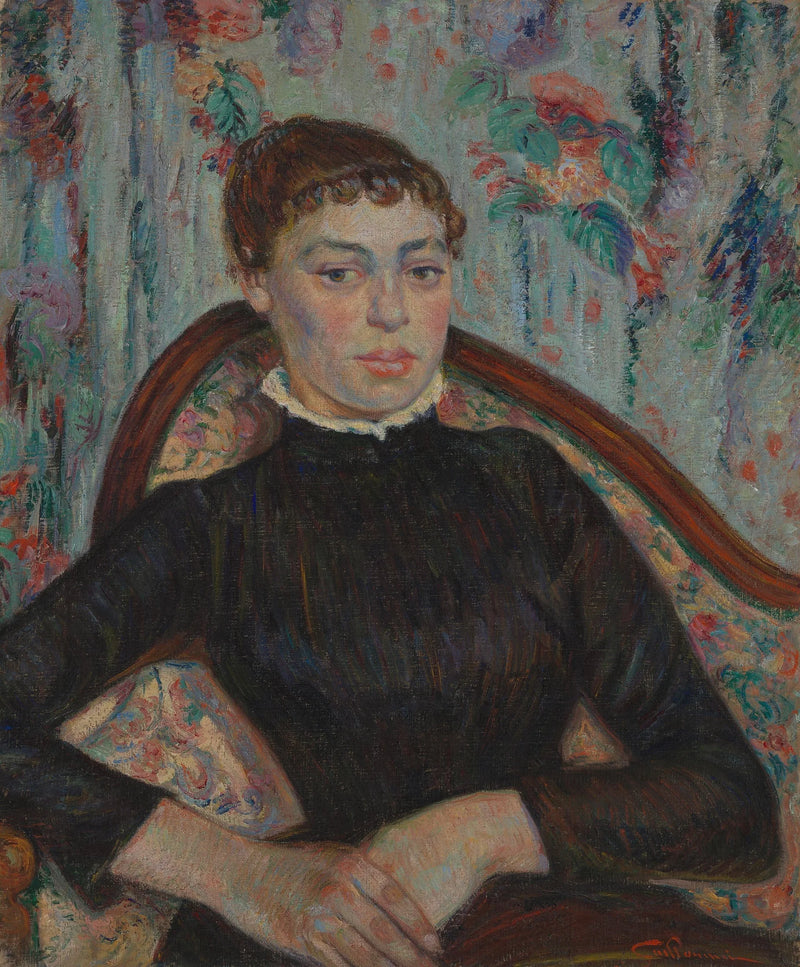 Portrett av en ung kvinne - Armand Guillaumin