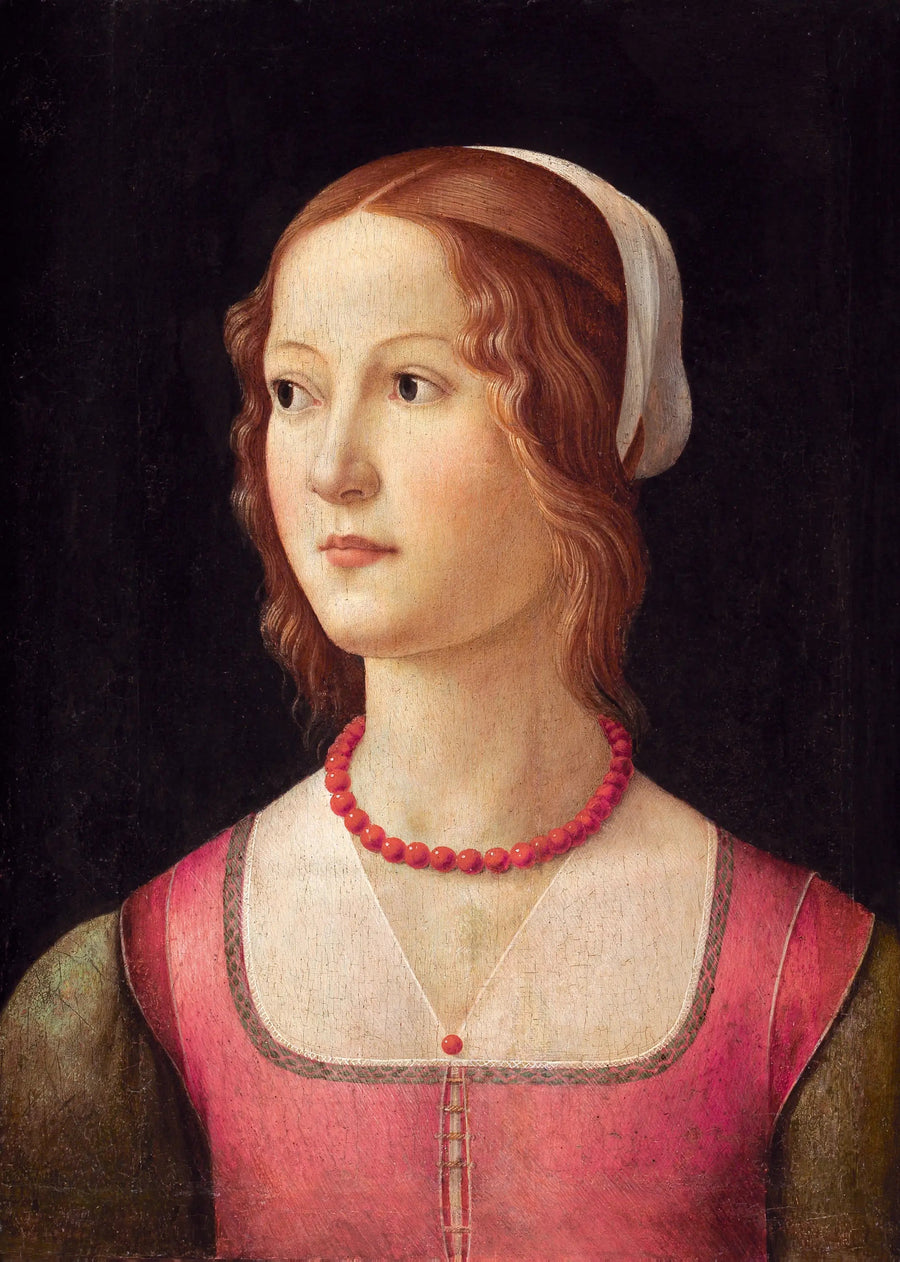 Portrett av en ung kvinne - Domenico Ghirlandaio