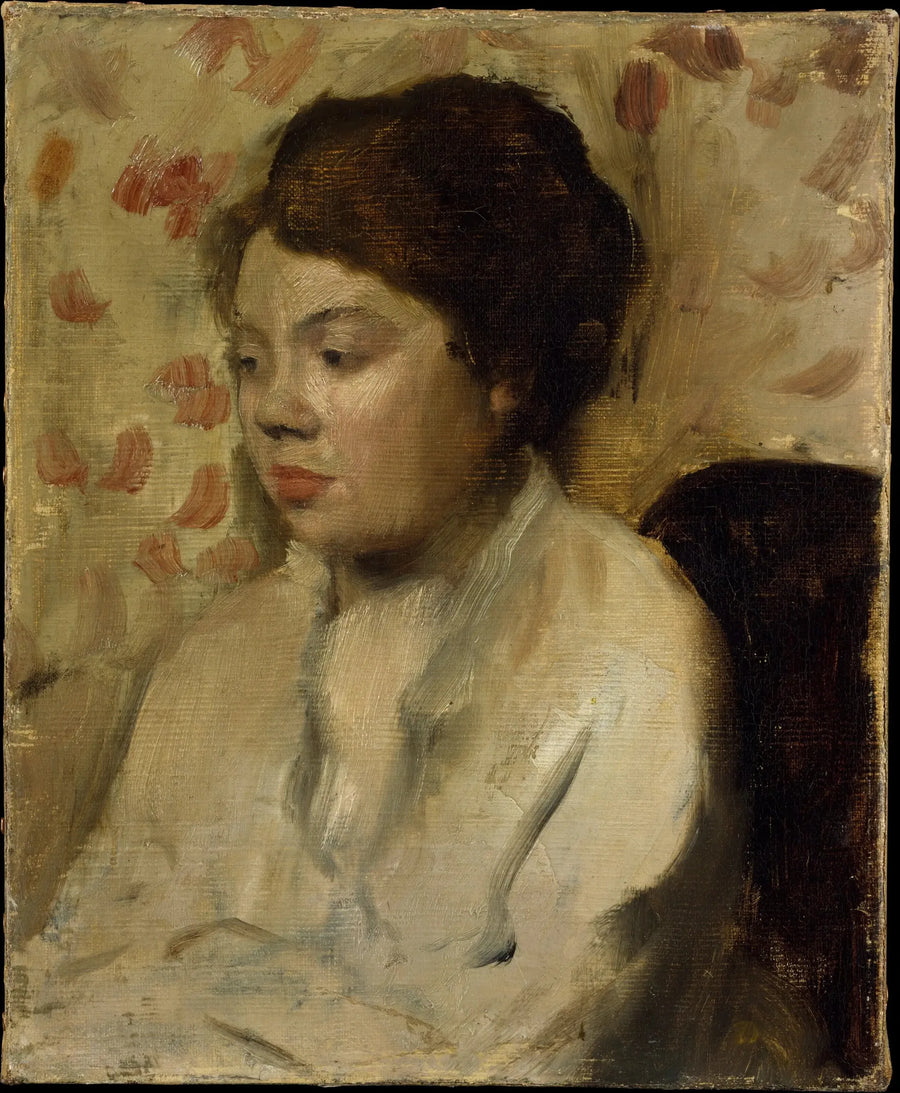 Portrett av en ung kvinne - Edgar Degas