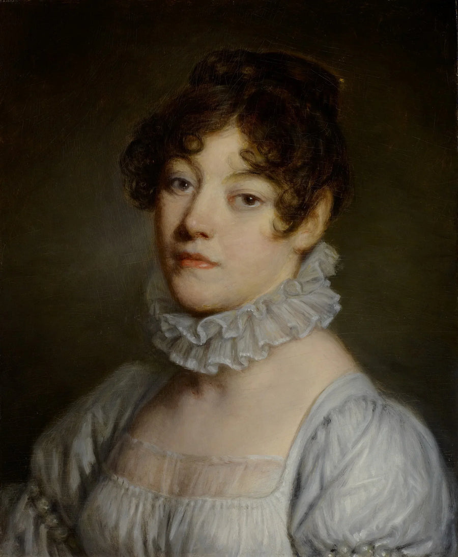 Portrett av en ung kvinne - Jean-Baptiste Greuze