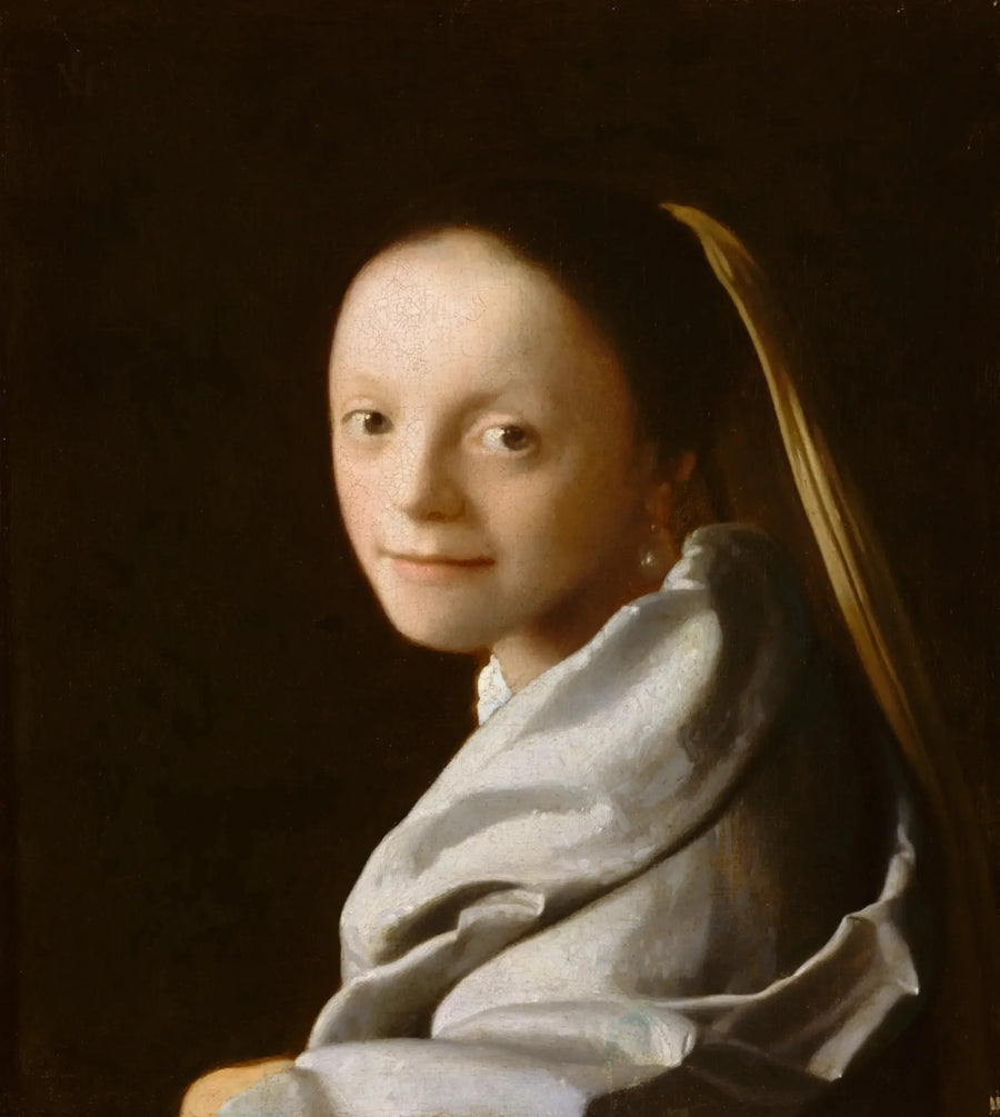 Portrett av en ung kvinne - Johannes Vermeer
